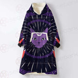 Moon On Night Sky SDN-1049 Oversized Sherpa Blanket Hoodie