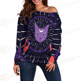 Moon On Night Sky SDN-1049 Off Shoulder Sweaters