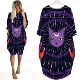 Moon On Night Sky SDN-1049 Batwing Pocket Dress