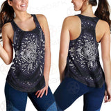 Mystical Cat Skeleton Lies In The Grass SDN-1050 Women Tank Top