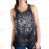 Mystical Cat Skeleton Lies In The Grass SDN-1050 Women Tank Top