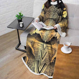 Jumping Silhouette Portrait SDN-1051 Sleeved Blanket