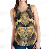 Jumping Silhouette Portrait SDN-1051 Women Tank Top