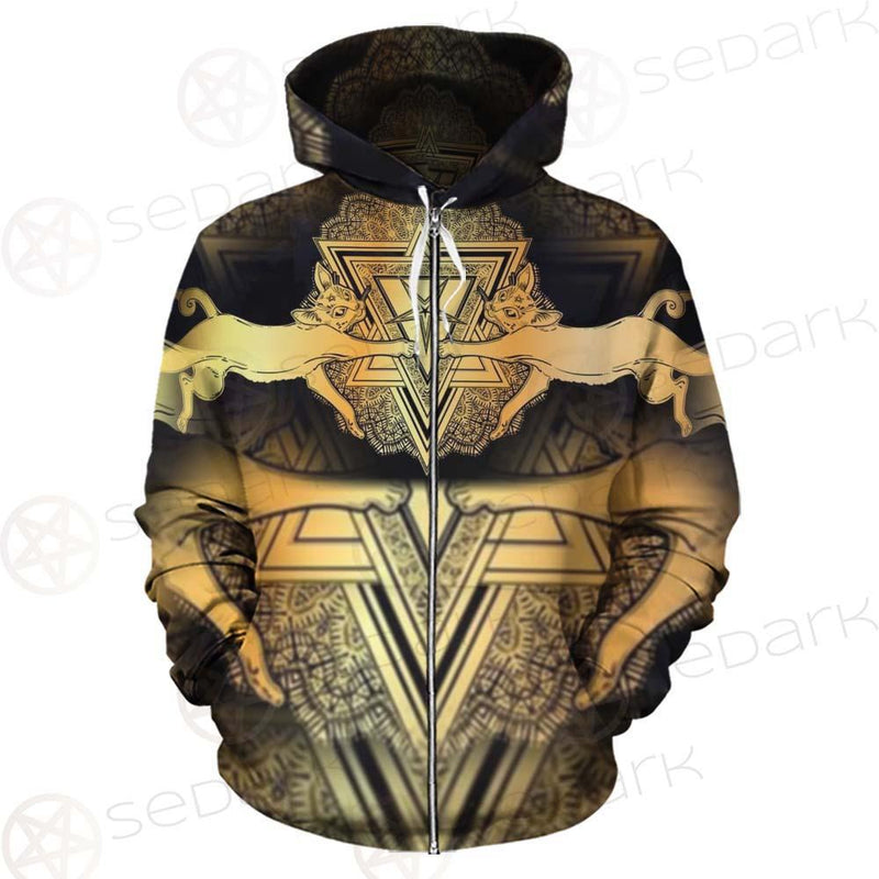 Jumping Silhouette Portrait SDN-1051 Hoodie & Zip-up Hoodie