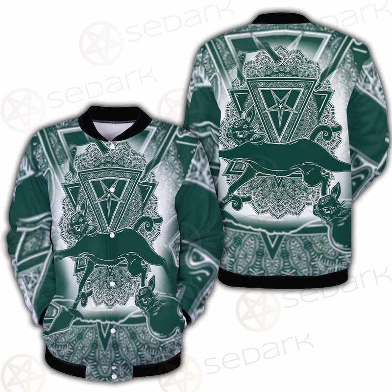 Cat Jumping Seamless Pattern SDN-1052 Button Jacket