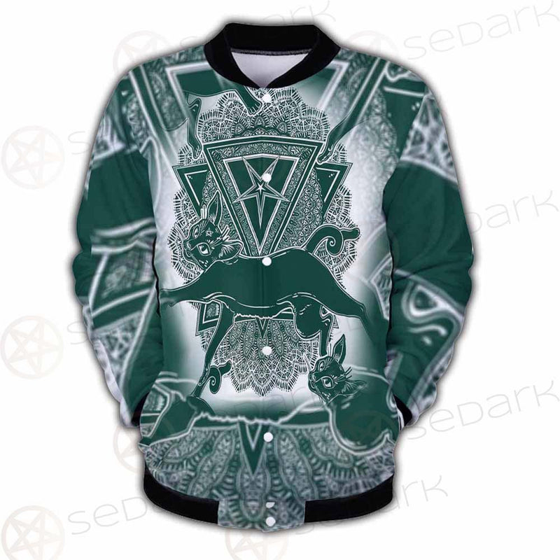 Cat Jumping Seamless Pattern SDN-1052 Button Jacket