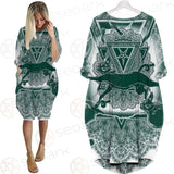 Cat Jumping Seamless Pattern SDN-1052 Batwing Pocket Dress