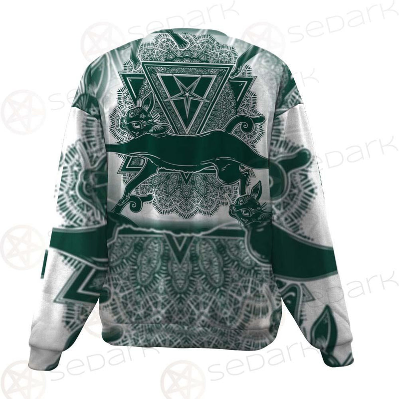 Cat Jumping Seamless Pattern SDN-1052 Unisex Sweatshirt