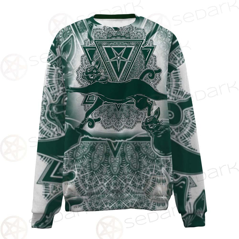 Cat Jumping Seamless Pattern SDN-1052 Unisex Sweatshirt