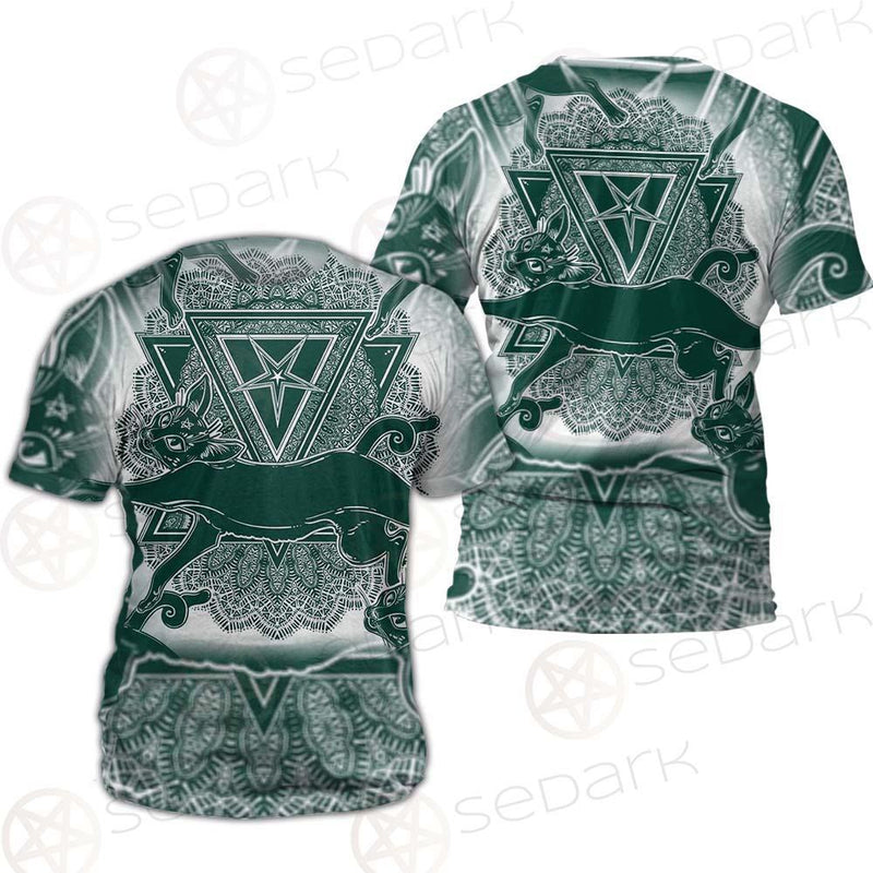 Cat Jumping Seamless Pattern SDN-1052 Unisex T-shirt