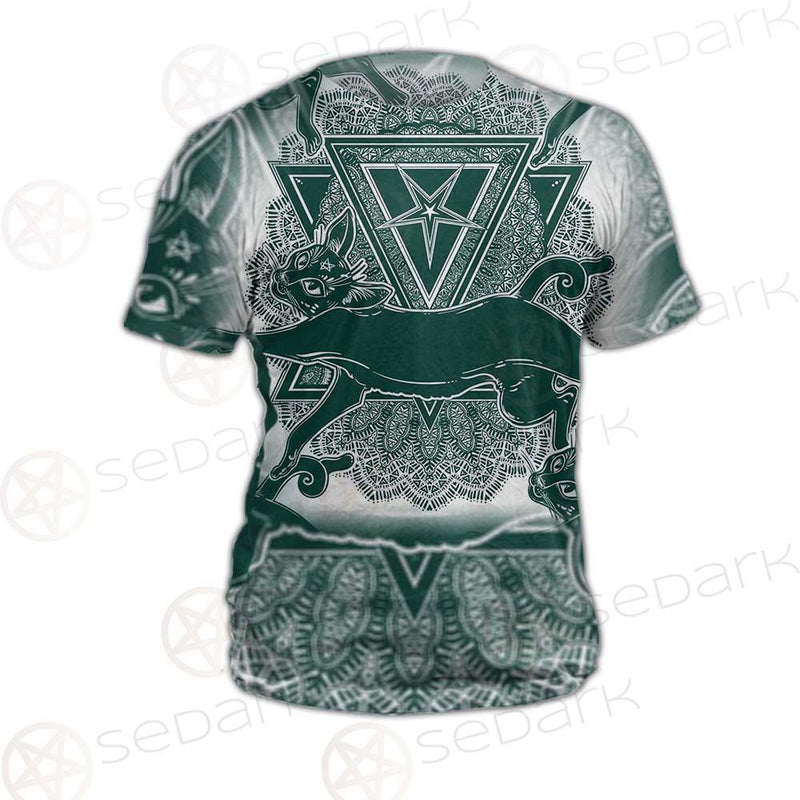 Cat Jumping Seamless Pattern SDN-1052 Unisex T-shirt