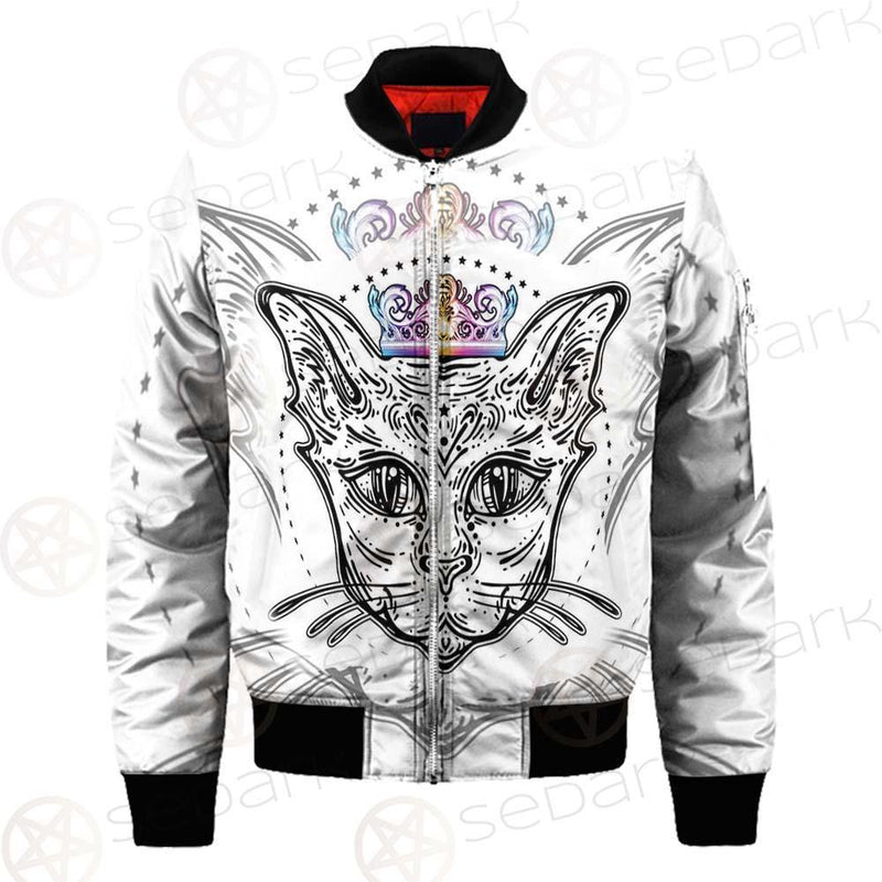 Cat Head Portrait With A Crown SDN-1053 Jacket