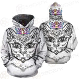 Cat Head Portrait With A Crown SDN-1053 Hoodie & Zip-up Hoodie