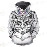 Cat Head Portrait With A Crown SDN-1053 Hoodie & Zip-up Hoodie