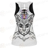 Cat Head Portrait With A Crown SDN-1053 Women Tank Top