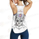 Cat Head Portrait With A Crown SDN-1053 Women Tank Top