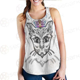 Cat Head Portrait With A Crown SDN-1053 Women Tank Top