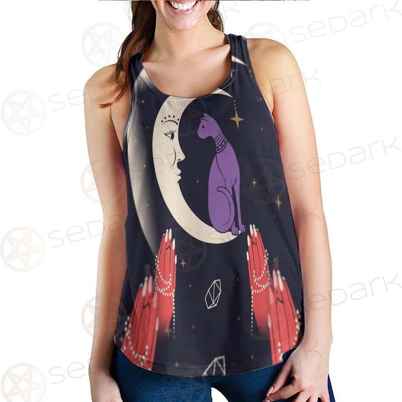 I Am A Moonchild Text SDN-1055 Women Tank Top