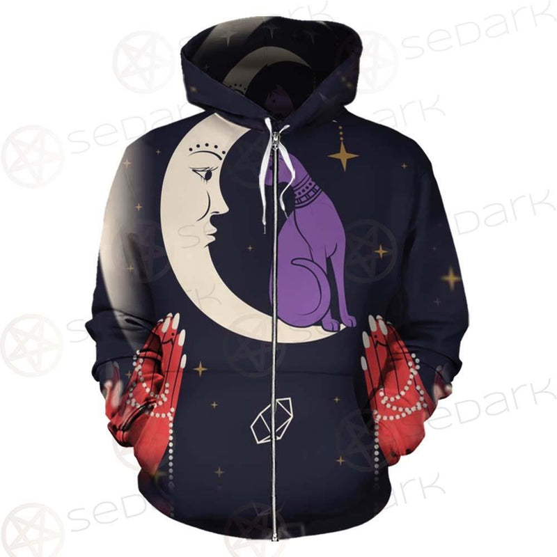 I Am A Moonchild Text SDN-1055 Hoodie & Zip-up Hoodie