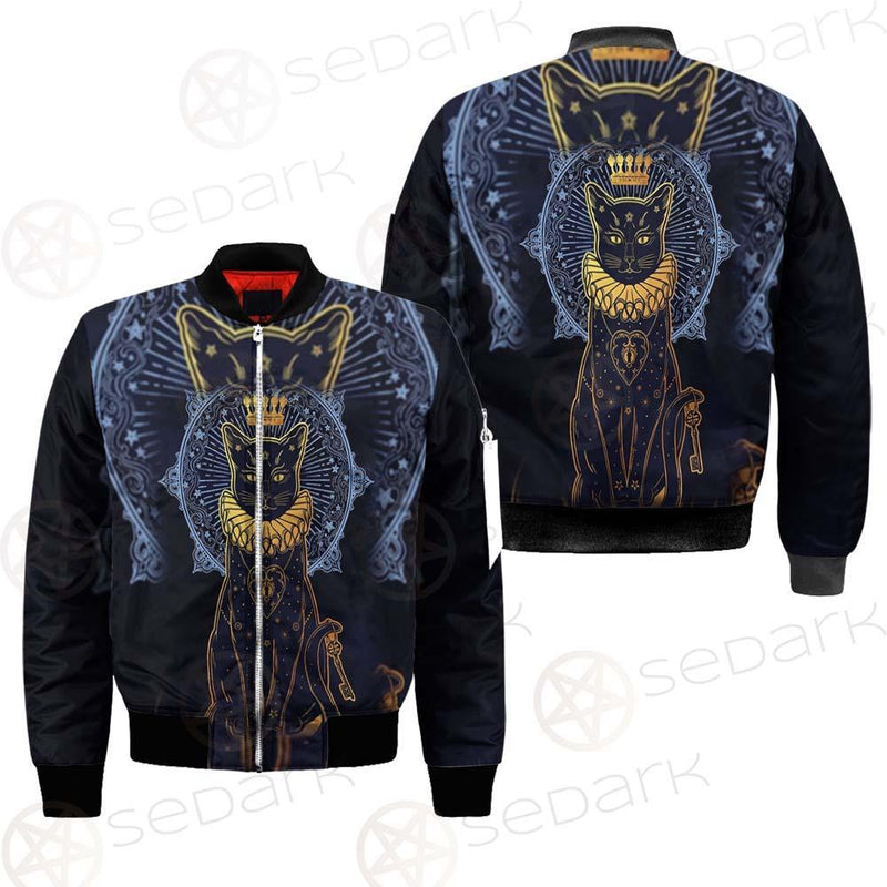 Black Cat Silhouette Portrait SDN-1056 Jacket