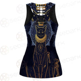 Black Cat Silhouette Portrait SDN-1056 Women Tank Top