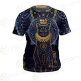 Black Cat Silhouette Portrait SDN-1056 Unisex T-shirt