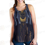 Black Cat Silhouette Portrait SDN-1056 Women Tank Top