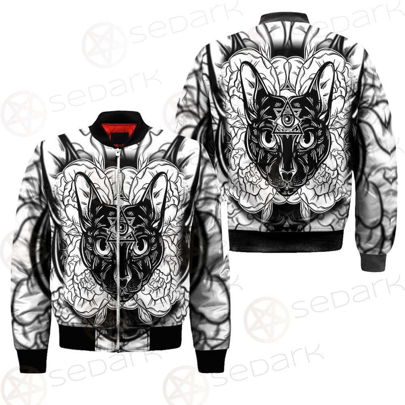 Ustration Of Cat With Flowers SDN-1057 Jacket