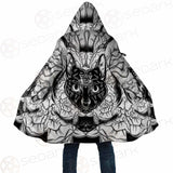 Ustration Of Cat With Flowers SDN-1057 Cloak