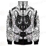 Ustration Of Cat With Flowers SDN-1057 Jacket