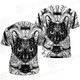 Ustration Of Cat With Flowers SDN-1057 Unisex T-shirt