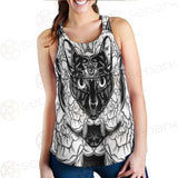 Ustration Of Cat With Flowers SDN-1057 Women Tank Top