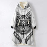 Gothic Cat SDN-1058 Oversized Sherpa Blanket Hoodie