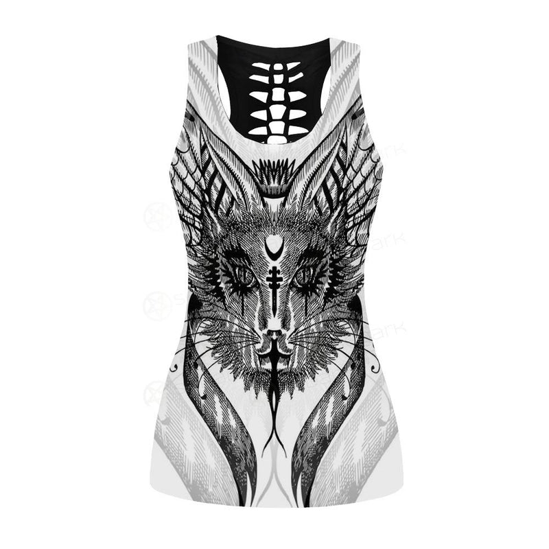 Gothic Cat SDN-1058 Hollow Out Tank Top