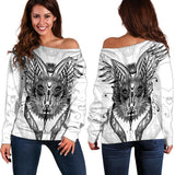 Gothic Cat SDN-1058 Off Shoulder Sweaters