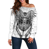 Gothic Cat SDN-1058 Off Shoulder Sweaters