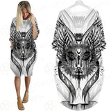 Gothic Cat SDN-1058 Batwing Pocket Dress