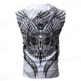 Gothic Cat SDN-1058 Zip Sleeveless Hoodie