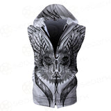 Gothic Cat SDN-1058 Zip Sleeveless Hoodie