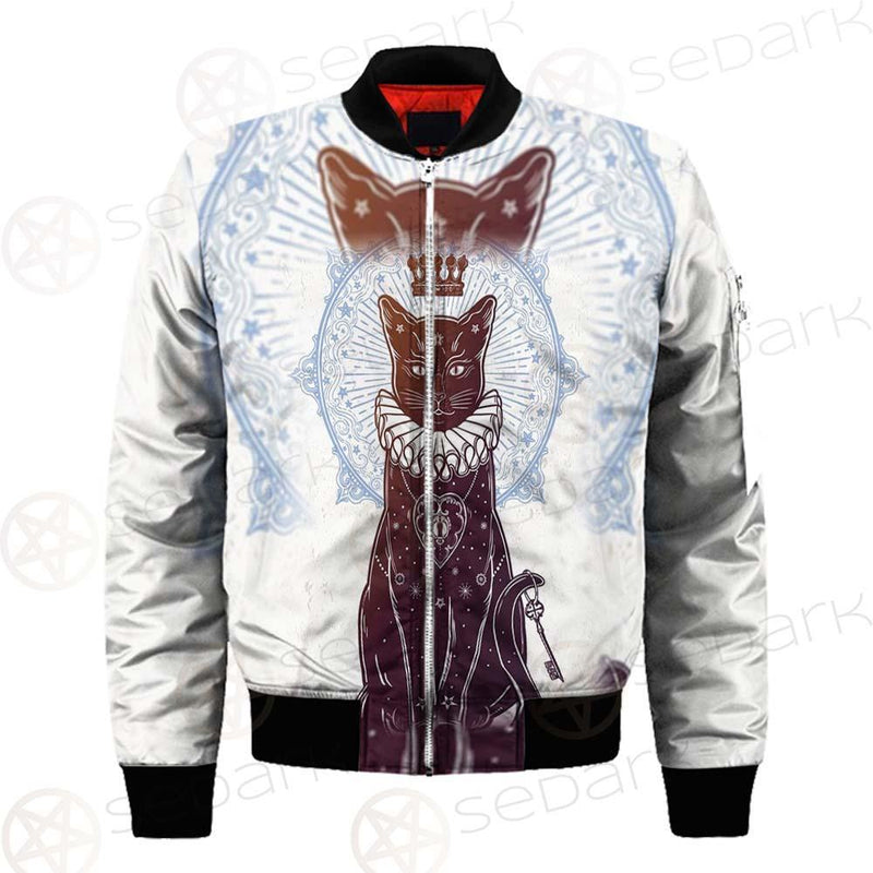 Black Cat Silhouette Portrait SDN-1059 Jacket