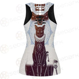 Black Cat Silhouette Portrait SDN-1059 Women Tank Top