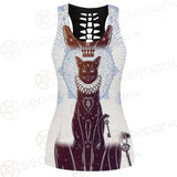 Black Cat Silhouette Portrait SDN-1059 Women Tank Top