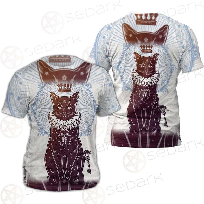 Black Cat Silhouette Portrait SDN-1059 Unisex T-shirt