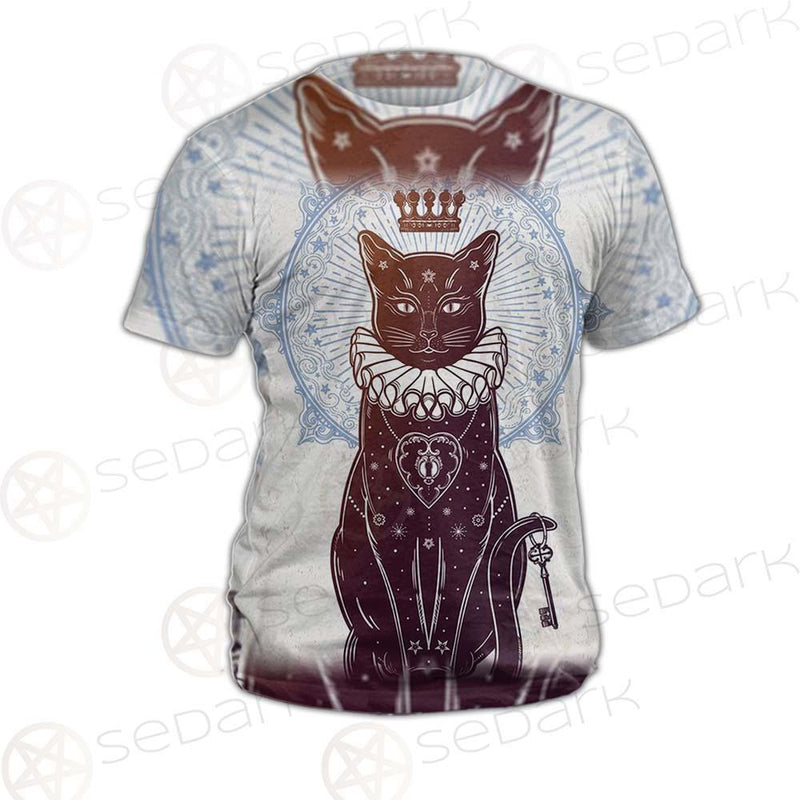 Black Cat Silhouette Portrait SDN-1059 Unisex T-shirt