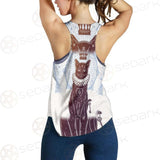 Black Cat Silhouette Portrait SDN-1059 Women Tank Top