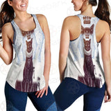 Black Cat Silhouette Portrait SDN-1059 Women Tank Top