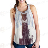 Black Cat Silhouette Portrait SDN-1059 Women Tank Top