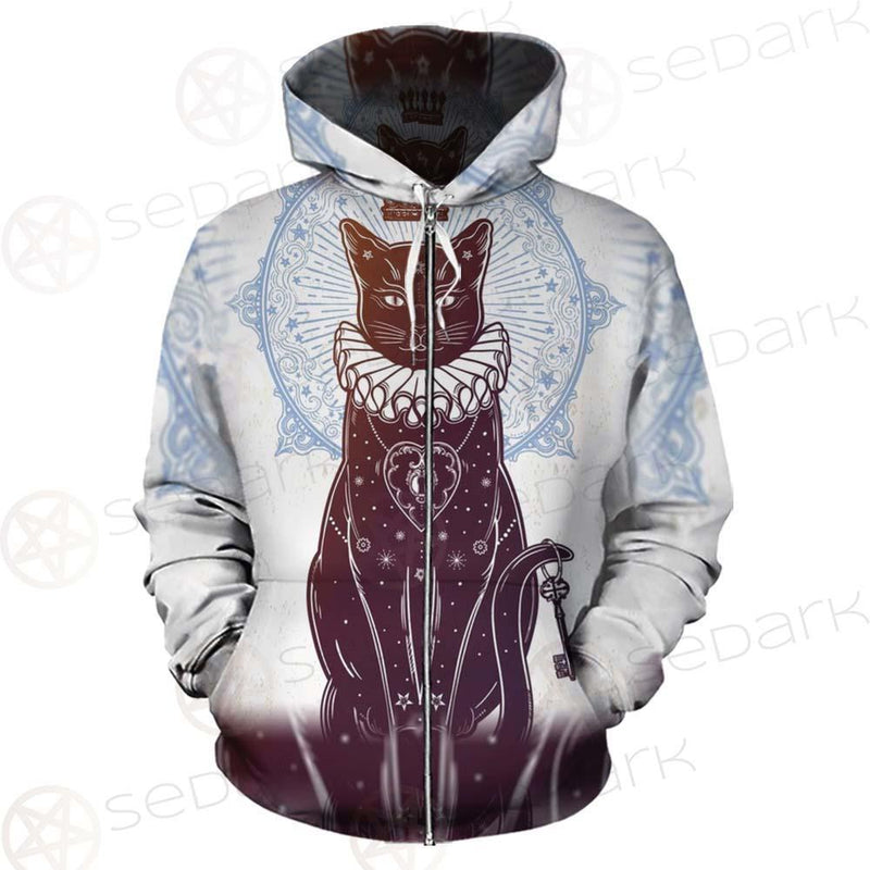 Black Cat Silhouette Portrait SDN-1059 Hoodie & Zip-up Hoodie