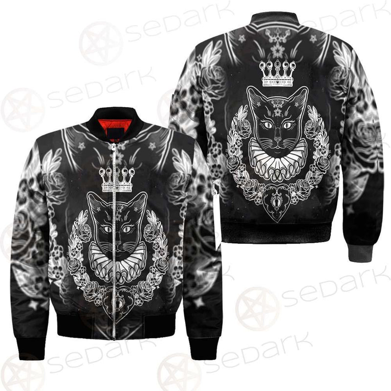 Black Cat Silhouette Portrait SDN-1060 Jacket