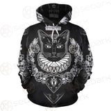 Black Cat Silhouette Portrait SDN-1060 Hoodie & Zip-up Hoodie